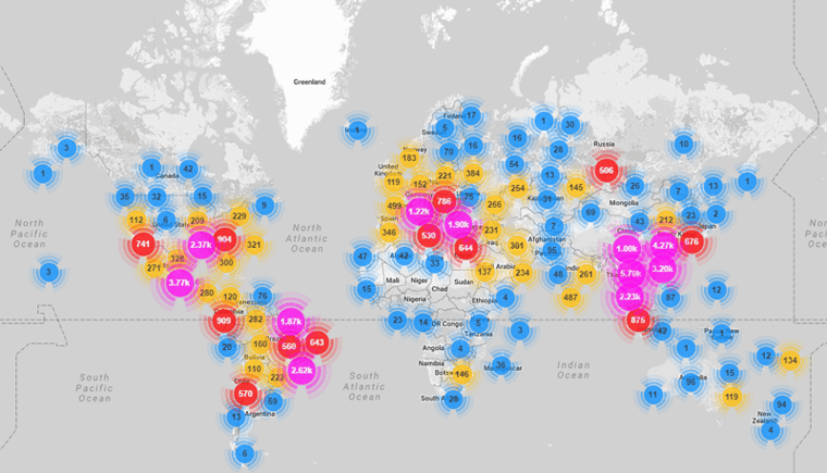 IoT-botnet-map